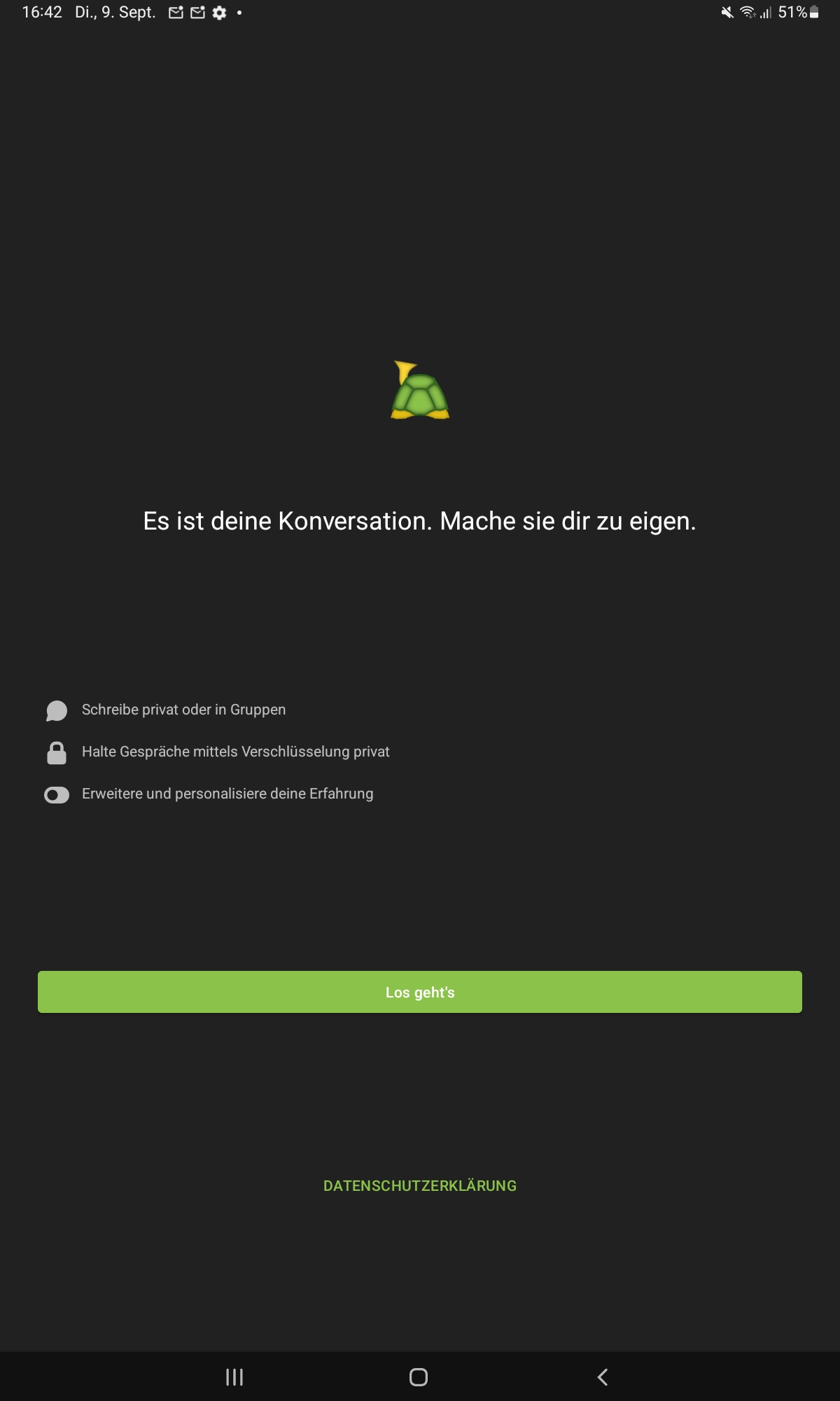 Startbildschirm